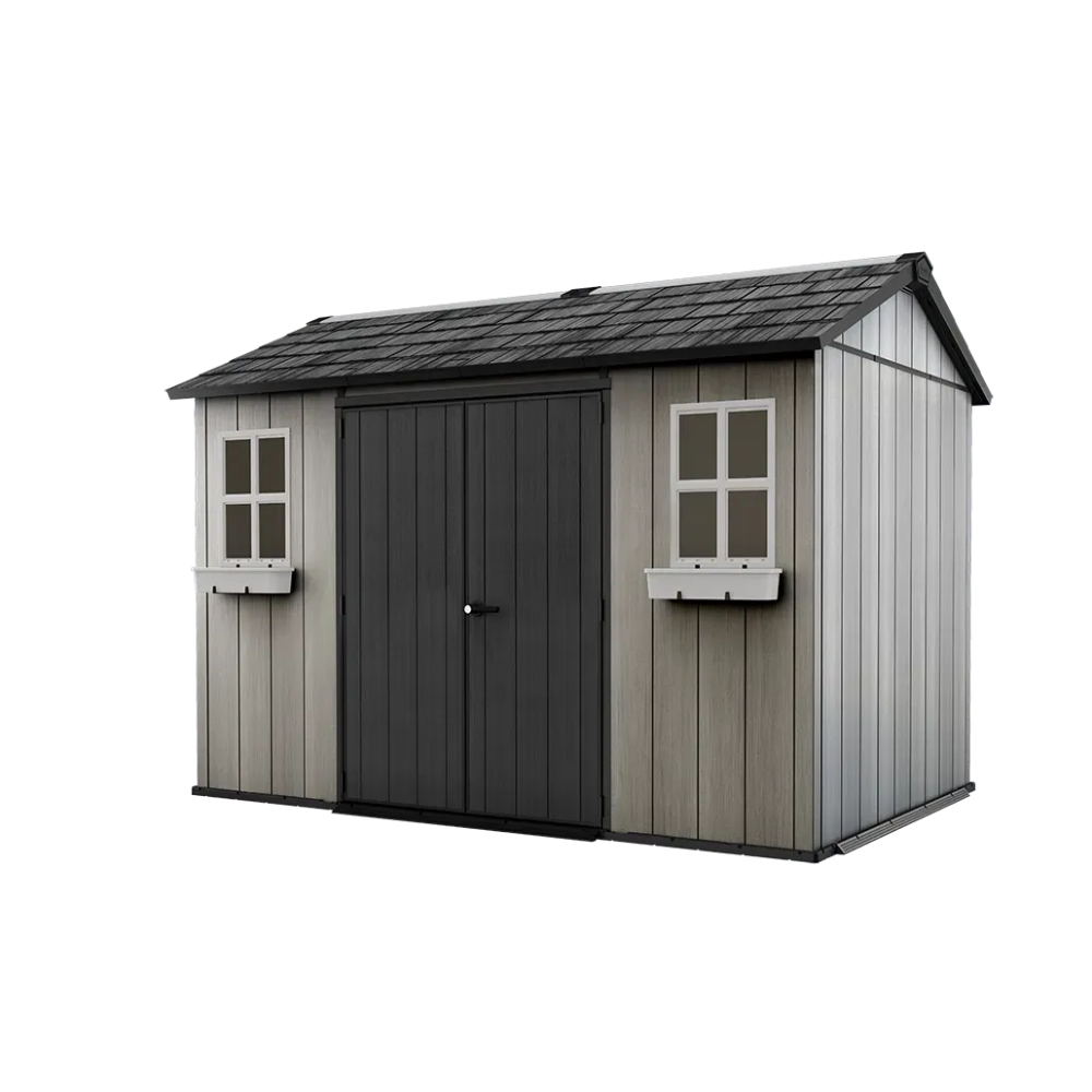 Keter Oakland 11x7.5 Storage Shed - Grey
