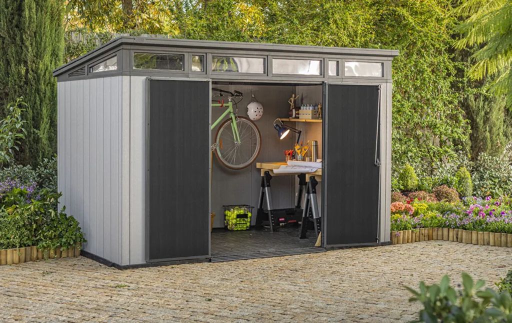 Keter Artisan 11x7 Storage Shed - Grey