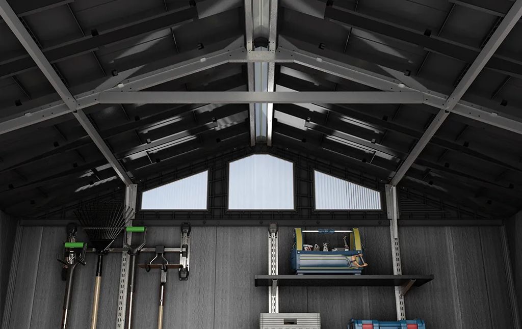 Keter Stronghold 10x11.5 Storage Shed - Graphite