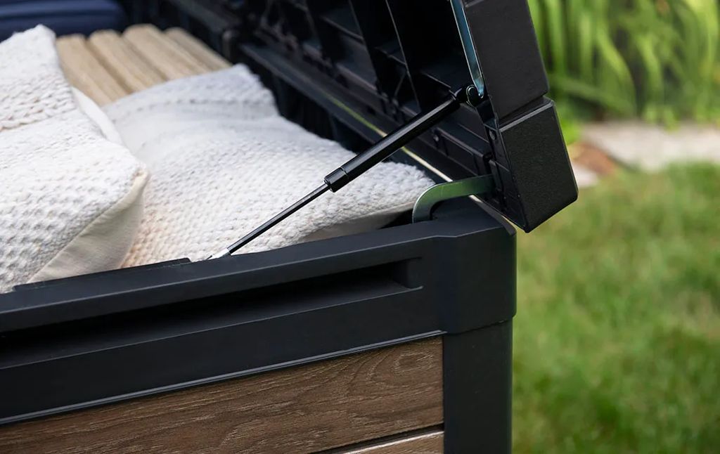 Keter Signature 150 Gallon Deck Box - Walnut Brown