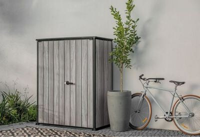 Keter Signature Vertical Storage Shed - Storm Grey