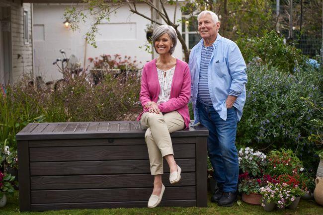 Keter Westwood 150 Gallon Deck Box - Brown