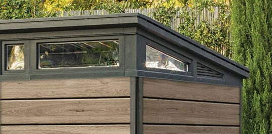 Keter Signature 11x7 Storage Shed - Ashwood Brown